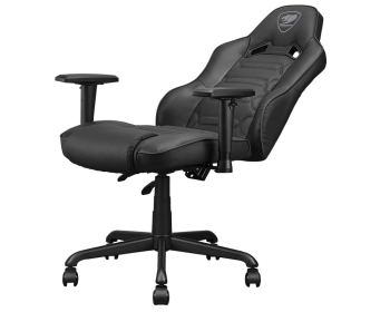 Gaming Chair Cougar FUSION S Black, User max load up to 120kg / height 145-180cm