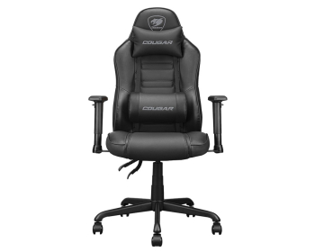 Gaming Chair Cougar FUSION S Black, User max load up to 120kg / height 145-180cm