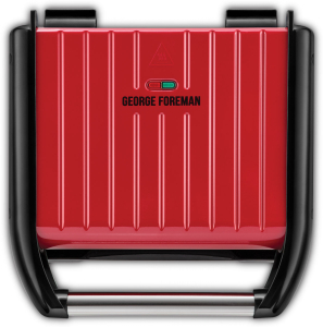 George Foreman 25040-56/GF Steel Family Grill Red    