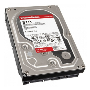 3.5" HDD  8.0TB-SATA-128MB Western Digital  "Red Plus (WD80EFZZ)", NAS, CMR