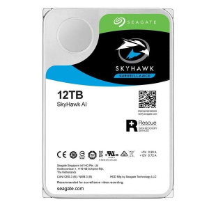 3.5" HDD 12.0TB-SATA- 256MB Seagate  " SkyHawk AI Surveillance (ST12000VE001)"