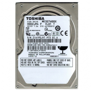 2.5" HDD  320GB  Toshiba "MK3276GSX" [SATA2, 8MB, 5400rpm, 9.5mm]  