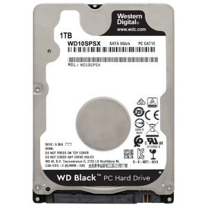 2.5" HDD 1.0TB Western Digital "Black (WD10SPSX)" [SATA3, 64MB, 7200rpm, 7.0mm]