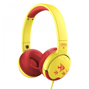 XO Headphones Kids, EP47 stereo, Red-Yellow