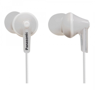  Earphones Panasonic RP-HJE125E-W White, w/o Mic, 1 x mini-jack 3.5mm