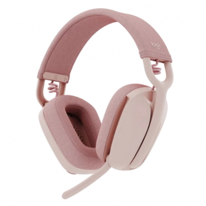 Wireless Headset Logitech Zone Vibe 100, 40mm driver, 20-20kHz, 118db, Dual mic, Bluetooth, Rose