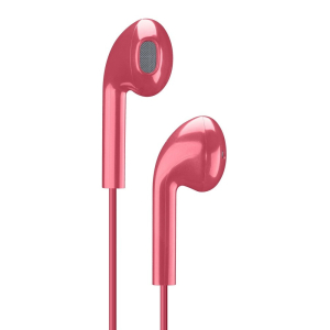 Cellular LIVE EGG-capsule earphone with mic, Red