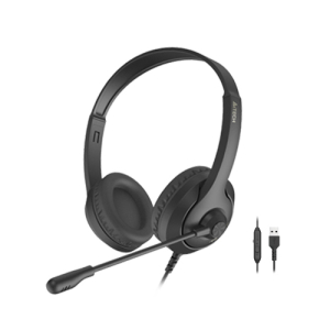 Headset A4tech FH100U, 40mm driver, 20-20kHz, 32 Ohm, 100db, 2.0m, USB, Black