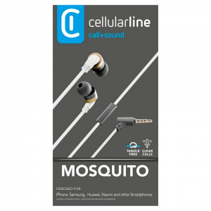 Cellular Audiopro Mosquito Stereo Earph.Mic, White