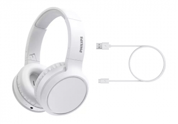 Bluetooth headphones Philips TAH5205WT/00, White