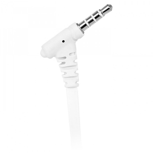 Earphones SVEN E-211M, White, with Microphone, 4pin 3.5mm mini-jack, cable 1.2m