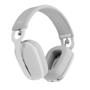 Wireless Headset Logitech Zone Vibe 100, 40mm driver, 20-20kHz, 118db, Dual mic, Bluetooth, White