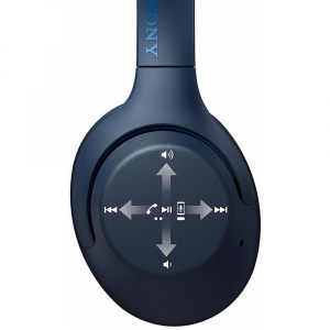 Bluetooth Headphones  SONY  WH-XB900N, Blue, Noise Cancelling