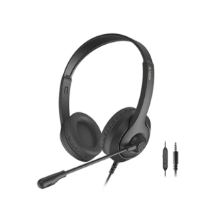 Headset A4tech FH100i, 40mm driver, 20-20kHz, 32 Ohm, 100db, 1.8m, 3.5mm(4-pin), Black