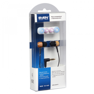 Earphones SVEN SEB 12 WD - Wooden-Black