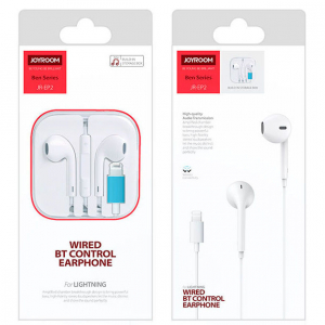 Joyroom earphones EP2, lightning, White