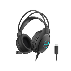 Headset A4tech FH300U, 50mm driver, 20-20kHz, 16 Ohm, 100dB, 2.0m, USB, Black