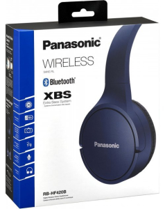  Bluetooth Headphones Panasonic RB-HF420BGEA Blue, Over size
