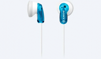 Earphones  SONY  MDR-E9LPL, 3pin 3.5mm jack L-shaped, Cable: 1.2m, Blue
