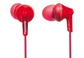  Earphones Panasonic RP-HJE125E-R Red, w/o Mic, 1 x mini-jack 3.5mm