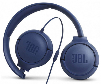 Headphones  JBL T500 Blue, On-ear.