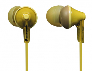  Earphones Panasonic RP-HJE125E-Y Yellow, w/o Mic, 1 x mini-jack 3.5mm