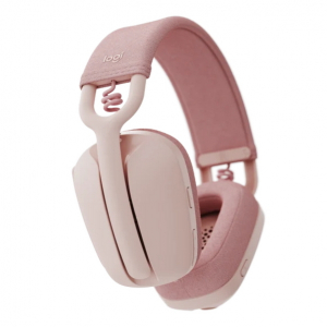 Wireless Headset Logitech Zone Vibe 100, 40mm driver, 20-20kHz, 118db, Dual mic, Bluetooth, Rose