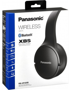  Bluetooth Headphones Panasonic RB-HF420BGEK Black, Over size