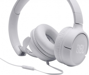 Headphones  JBL T500 White, On-ear.