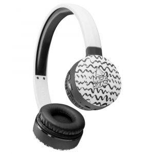 Bluetooth headset, Cellular MUSICSOUND, White/Black Waves