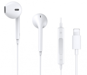 Joyroom earphones EP3, lightning, Ben series White