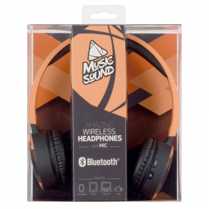 Bluetooth headset, Cellular MUSICSOUND, Black/Orange