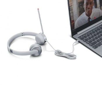 Lenovo 100 Stereo Analog Headset (Cloud Grey)