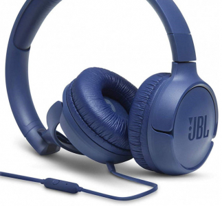 Headphones  JBL T500 Blue, On-ear.