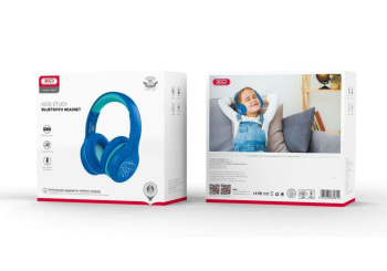 XO Bluetooth Headphones Kids, BE26 stereo, Blue