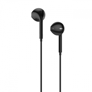 Earphones Hoco M55 Black with Microphone, 4pin 3.5mm mini-jack, Cable:1.2m.