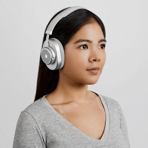 Master&Dynamic MW65 Active Noise-Cancelling Silver Metal/Grey Leather, Bluetooth headphones