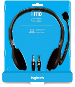 Headset Logitech H110, Mic, 2 x mini-jack 3.5mm