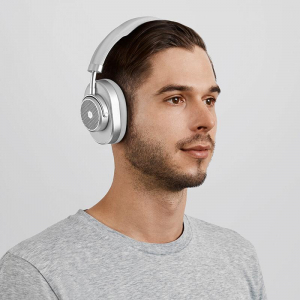 Master&Dynamic MW65 Active Noise-Cancelling Silver Metal/Grey Leather, Bluetooth headphones