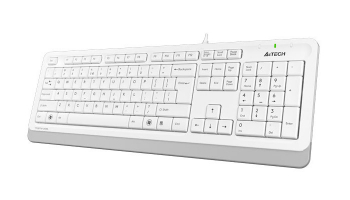 Keyboard A4Tech FK10, Multimedia Hot Keys, Laser Inscribed Keys , Splash Proof, 1.5m, USB, EN/RU/RO,