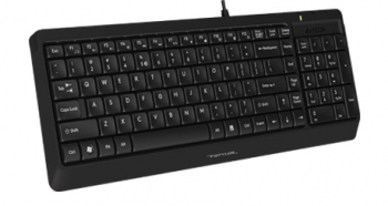 Keyboard A4Tech FK15, Full-Size Compact Design, 12 Fn keys, Laser Engraving, Splash Proof, 1.5m, USB