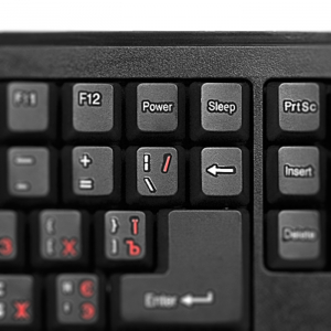 Keyboard SVEN Standard 303 Power, Traditional layout, Power control keys, Quiet, Black, USB+PS/2