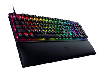 Gaming Keyboard Razer Huntsman V2, Optical Linear SW, Digital Dial,Wrist Rest, US Layout, USB, Black