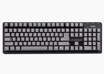 Keyboard SVEN Standard 301, Traditional layout, Splash proof, Calculator key, Black, USB+PS/2
