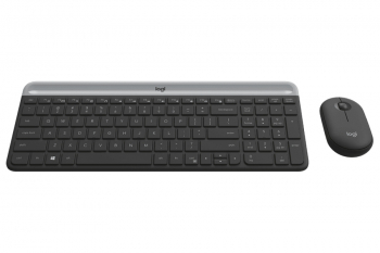 Wireless Keyboard & Mouse Logitech MK470, Compact, Ultra-thin, Scissor keys, Quiet typing, 1000dpi, 