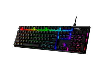 Gaming Keyboard HyperX Alloy Origins PBT, Mechanical, Aqua SW, PBT Keycaps, RGB, Aluminum Body, USB