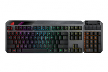 Gaming Wireless Keyboard Asus ROG Claymore II, Mechanical, Red Optical SW, Macro Keys, USB passthrou