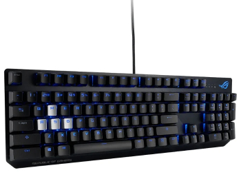 Gaming Keyboard Asus Strix Scope RX, Optical, for FPS, Aura Sync RGB, IP56, USB 2.0 passthrough, USB