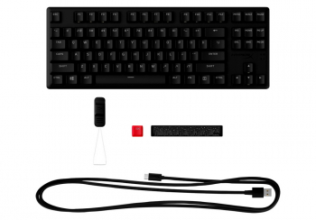 Gaming Keyboard HyperX Alloy Origins PBT, Mechanical, Red SW, PBT Keycaps, RGB, Aluminum Body, USB