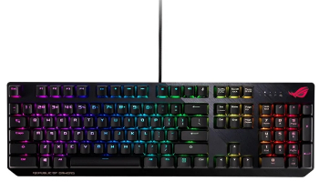 Gaming Keyboard Asus Strix Scope RX, Optical, for FPS, Aura Sync RGB, IP56, USB 2.0 passthrough, USB